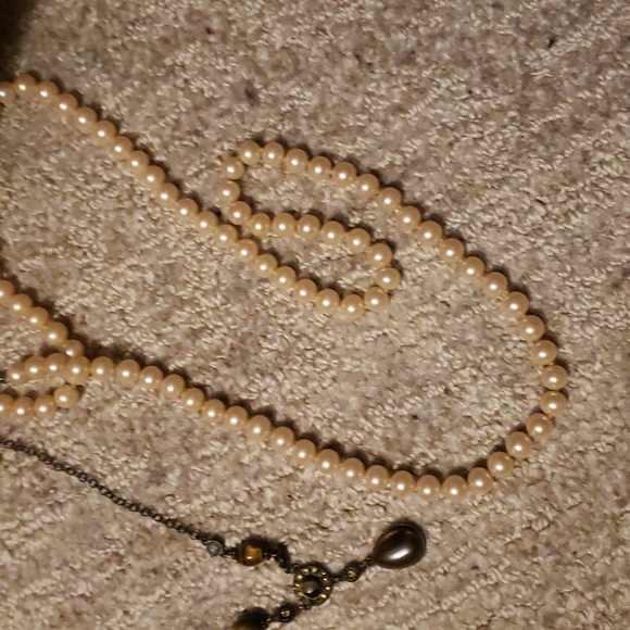 3 vintage necklaces semi precious stone - Picture 4 of 4